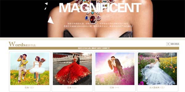 婚纱摄影工作室网站设计
